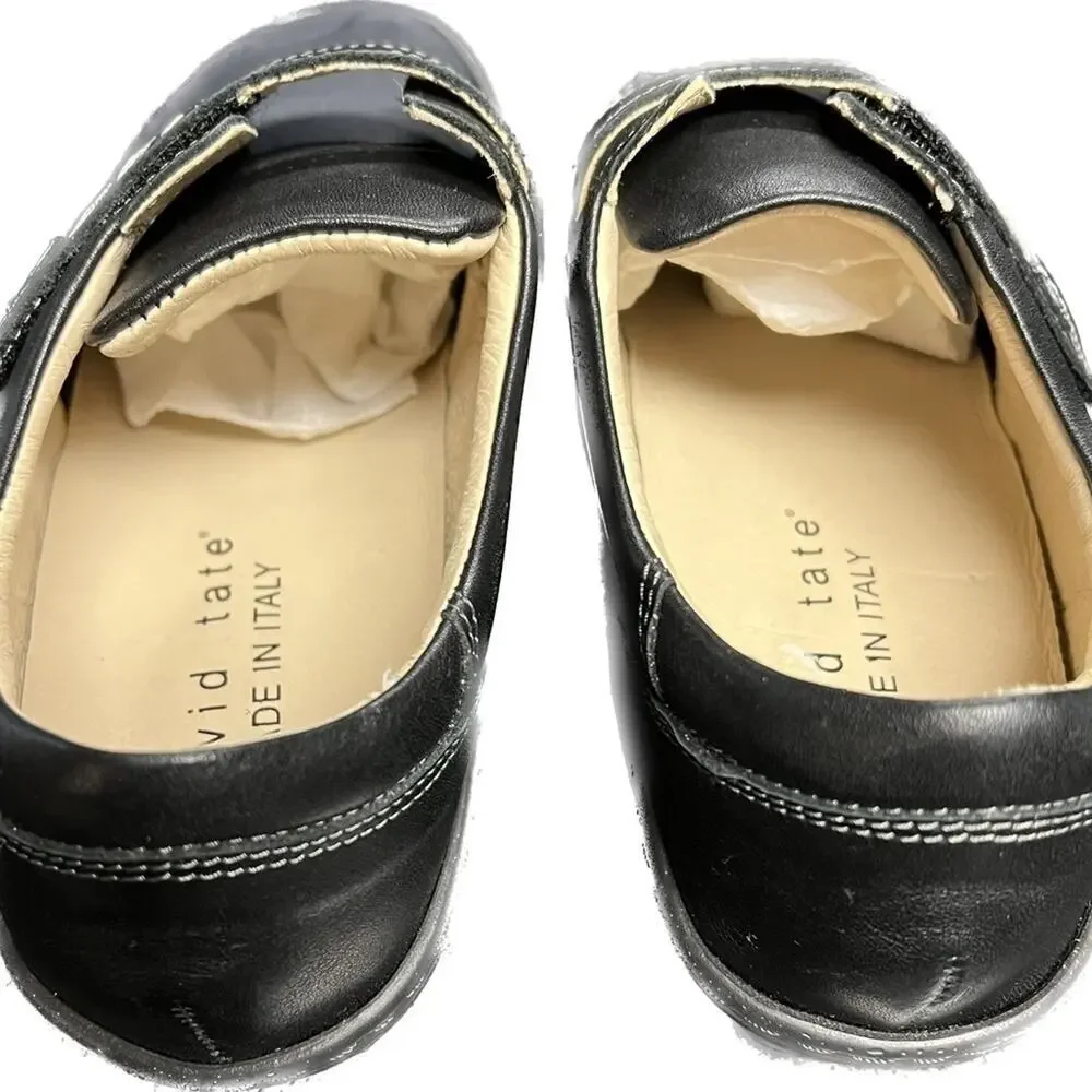 DAVID TATE GIRLS LEATHER “VELCRO” SHOE MADE IN ITALY SIZE 6 NWOT